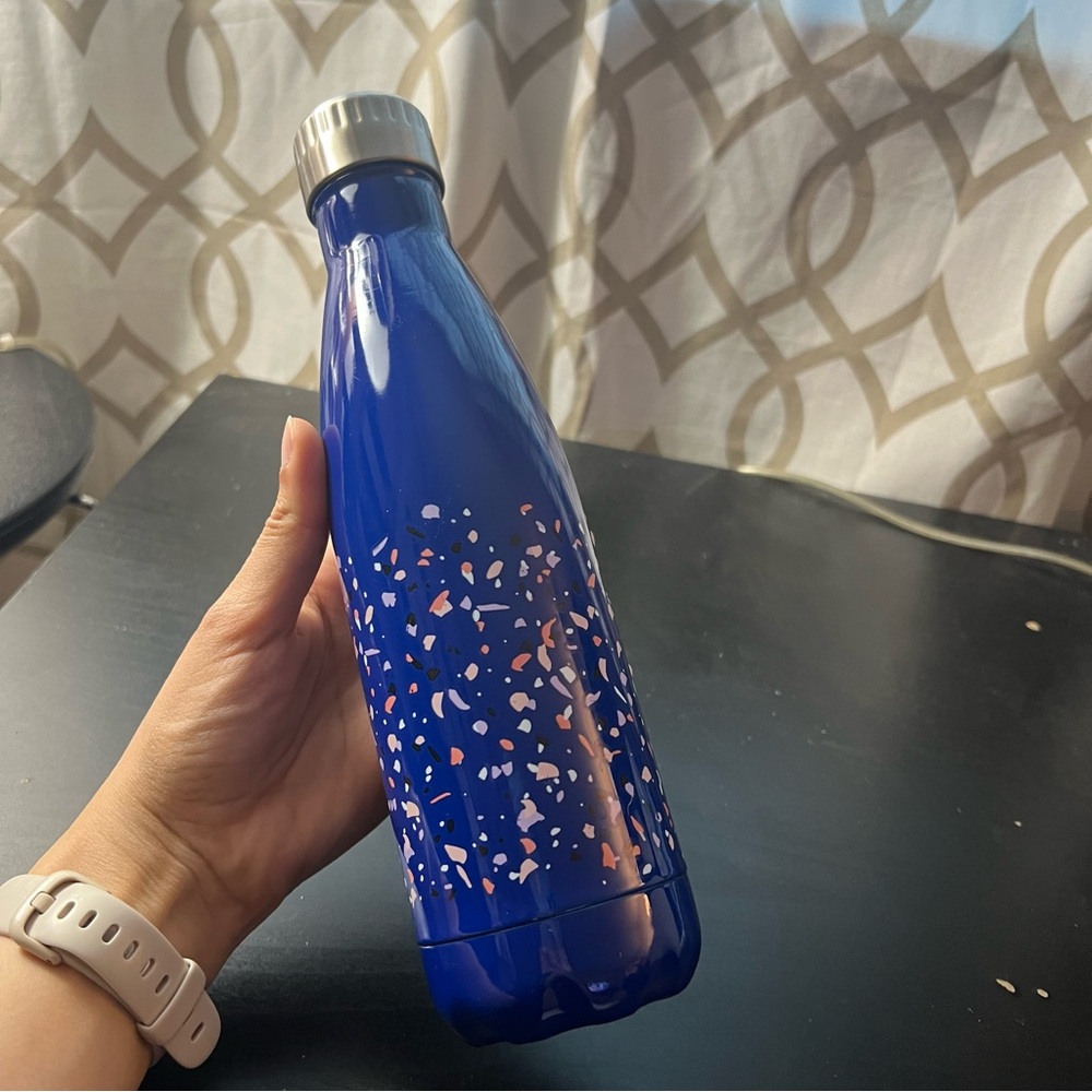 Blue Patterned Water Bottle  By Everyday Living -